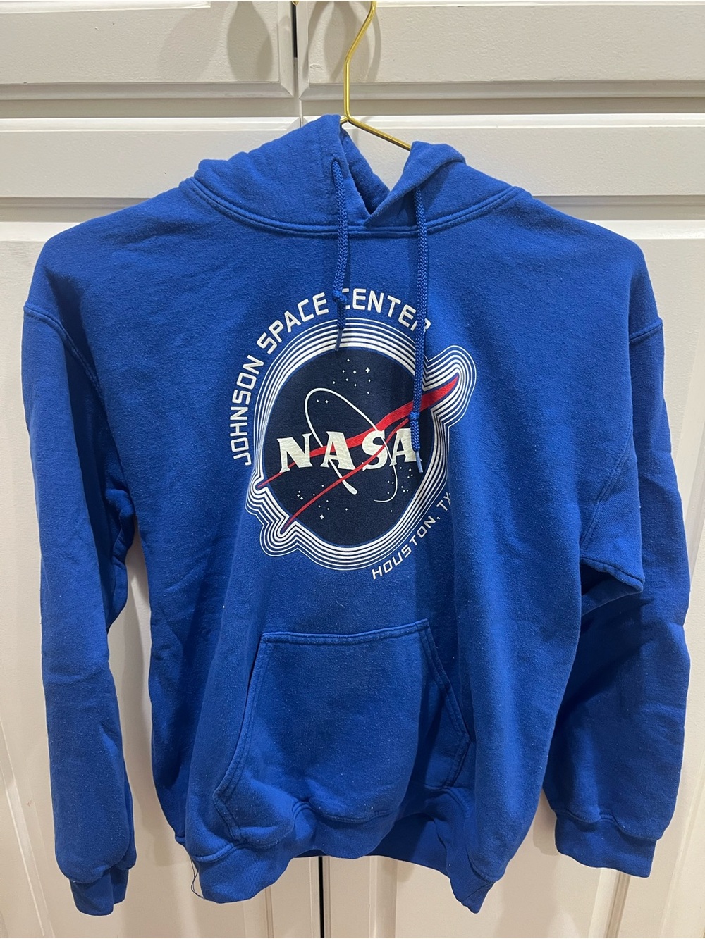 NASA Johnson Space Center Blue Graphic Hoodie